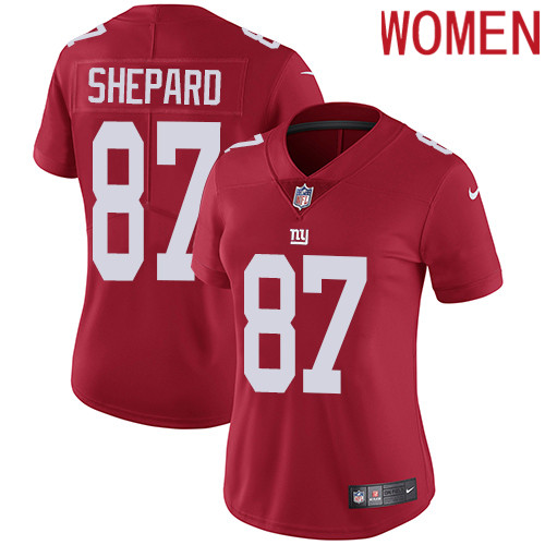 2019 Women New York Giants #87 Shepard red Nike Vapor Untouchable Limited NFL Jersey->new york giants->NFL Jersey